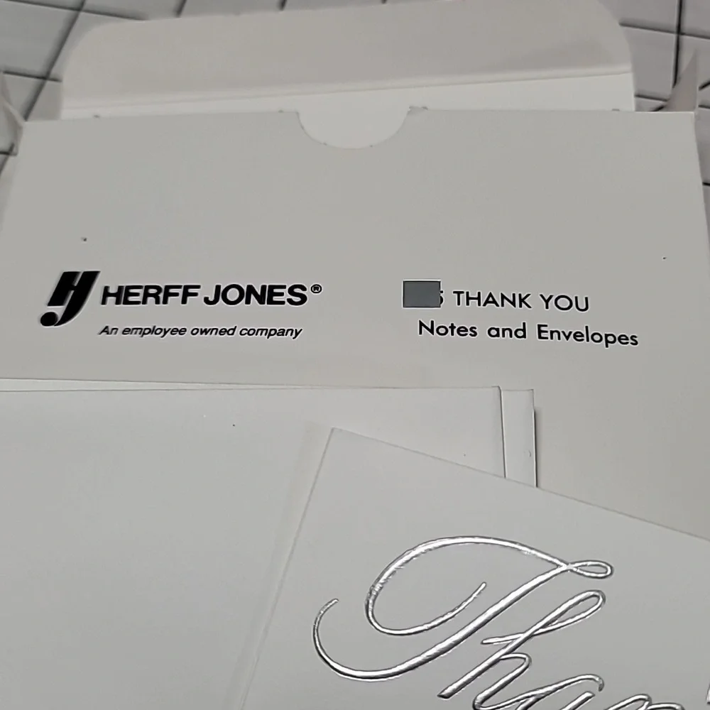 Graduation Thank You Note Cards (Silver Embossed) w/Envelopes NIB (15+addt'l 2 )